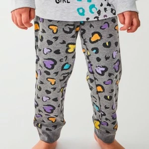 Pijama ni&ntilde;a estampado manga larga