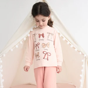 Pijama algod&oacute;n ni&ntilde;a estampado lacitos