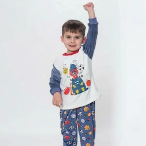 Pijama manga larga ni&ntilde;o estampado