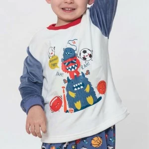 Pijama manga larga ni&ntilde;o estampado