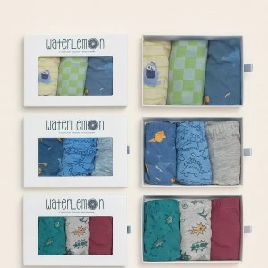 Slip ni&ntilde;o Algod&oacute;n 100% pack 3 surtidos