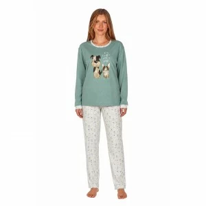Pijama mujer manga larga estampado