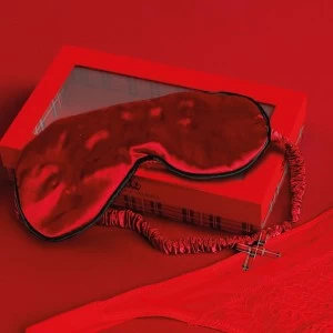 Tanga roja con antifaz en caja regalo lote 6
