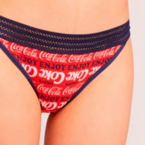 Pack 2 bragas bikini en algod&oacute;n Coca-Cola.