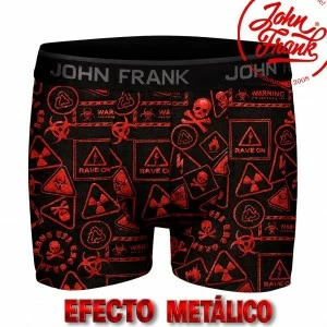 Boxer hombre estampado digital metalizado warning 
