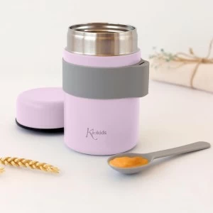 Termo papillero bebe con cuchara colecci&oacute;n lavanda