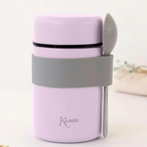 Termo papillero bebe con cuchara colecci&oacute;n lavanda