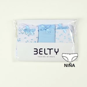 Braga infantil algod&oacute;n estampado pack x 3