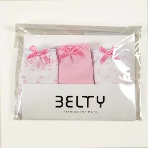 Braga infantil algod&oacute;n estampado pack x 3
