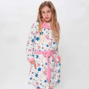 Bata ni&ntilde;a coralina estampada