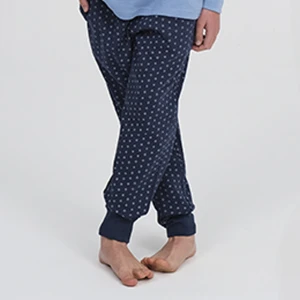 Pijama largo juvenil tonos azules