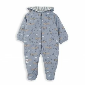 Buzo bebe algod&oacute;n guateado estampado aviones