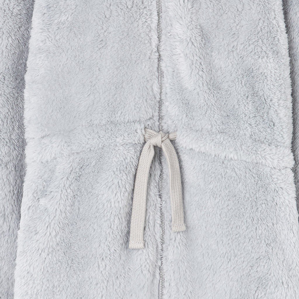 Bata mujer coralina cremallera y cinturón