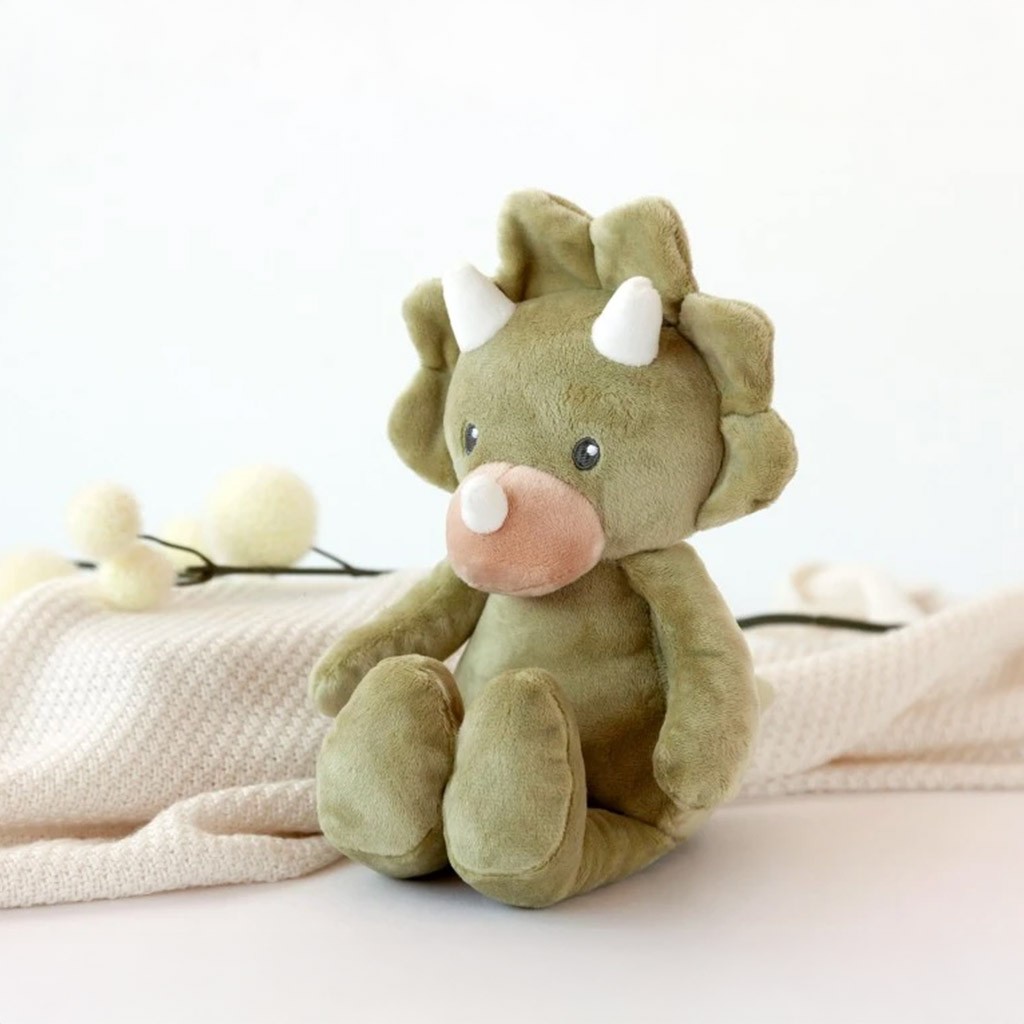 Peluche bebe dinosarurio suave y blandito en caja