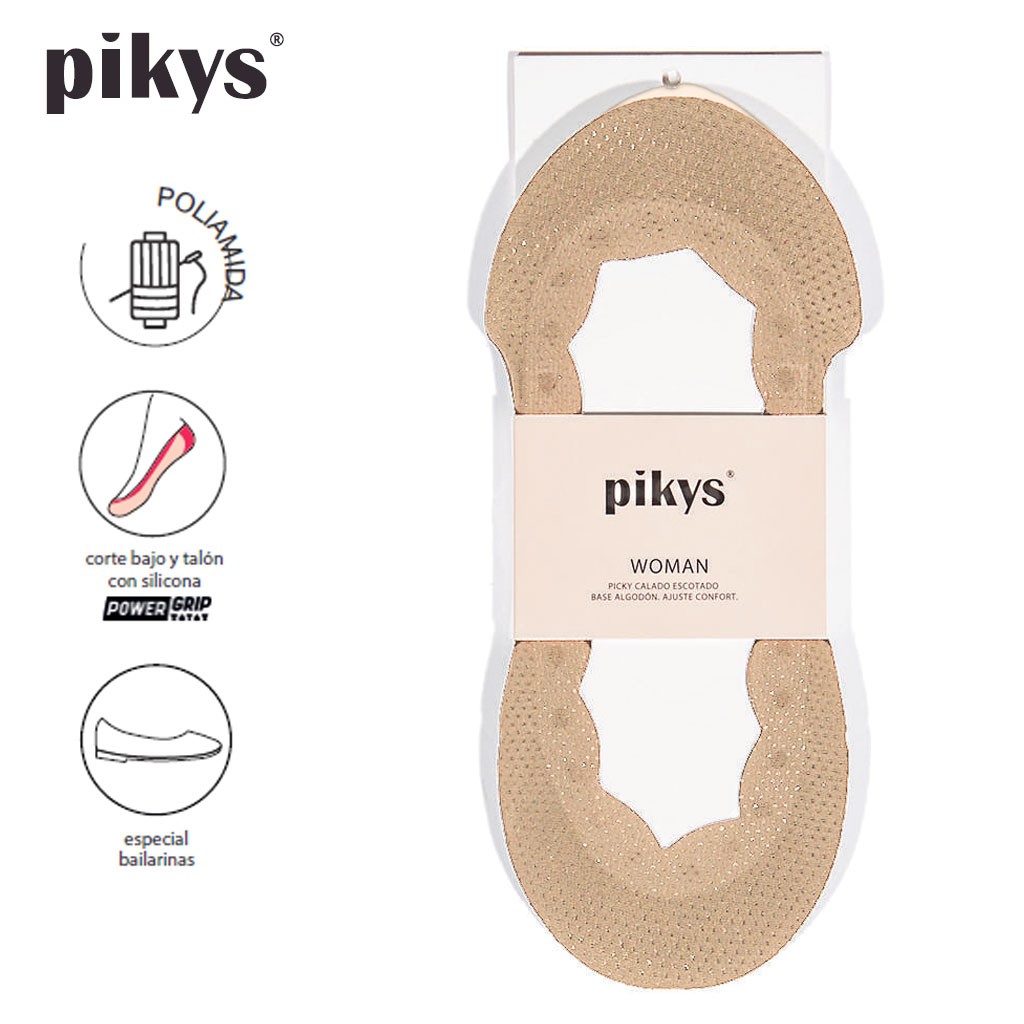 Pinky mujer pack x2 escotado, calado y siliconado