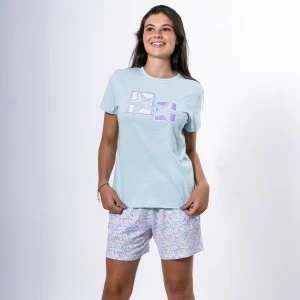 Pijama algod&oacute;n mujer manga corta