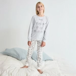 Pijama juvenil manga larga algod&oacute;n gatitos