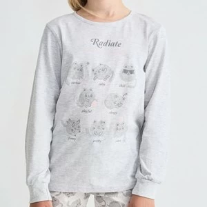 Pijama juvenil manga larga algod&oacute;n gatitos