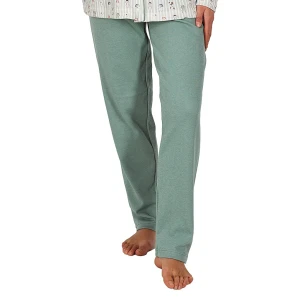 Pijama camisero mujer algod&oacute;n felpado 