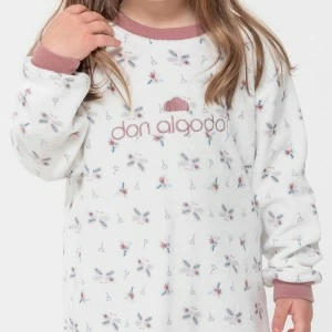 Pijama ni&ntilde;a terciopelo estampado