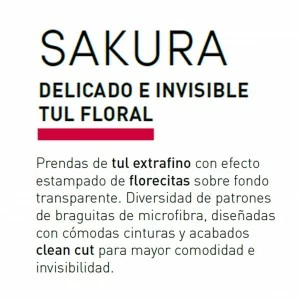 Braga mujer brislip linea de encaje floral Sakura 