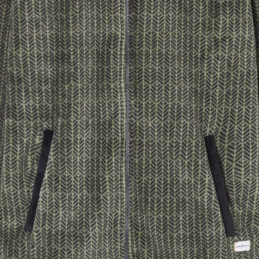 Bata corta hombre estampada con cremallera