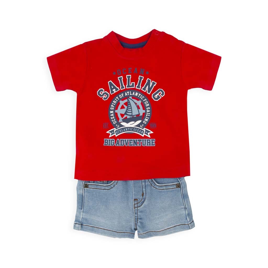 Conjunto bebe exterior vaquero Sailing 