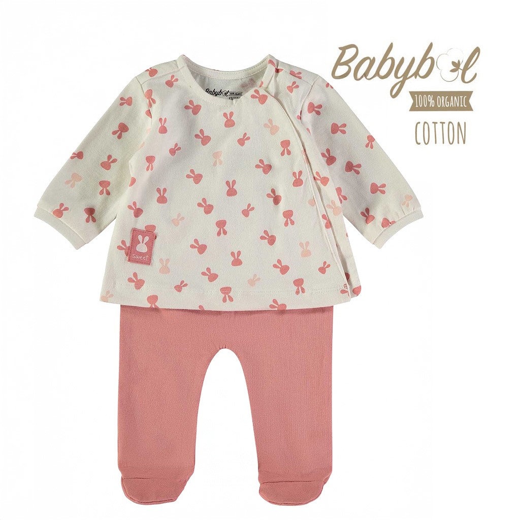 Conjunto beb&eacute; manga larga algod&oacute;n