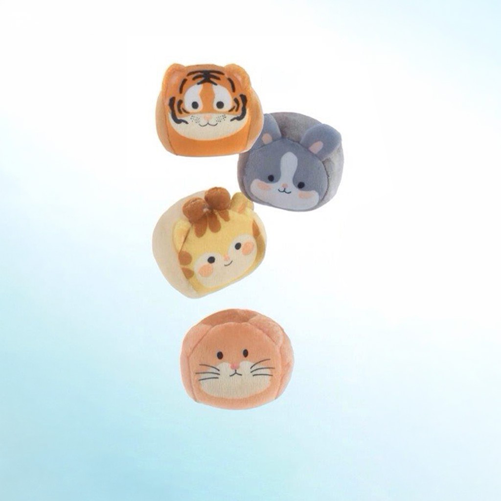 Sonajero bebe set de 4 piezas cabezitas de animal