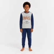 Pijama ni&ntilde;o manga larga algod&oacute;n