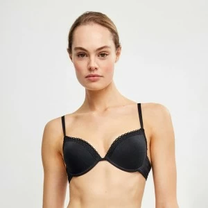 Sujetador mujer push-up con aros algod&oacute;n
