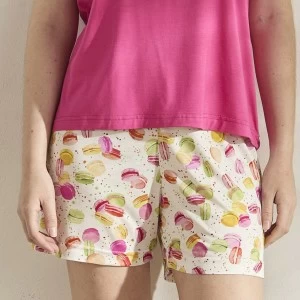 Pijama de mujer de manga corta de suave viscosa
