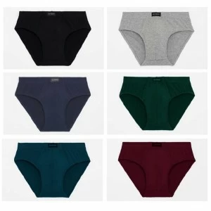 Slip algod&oacute;n el&aacute;stico liso cintura goma recubierta