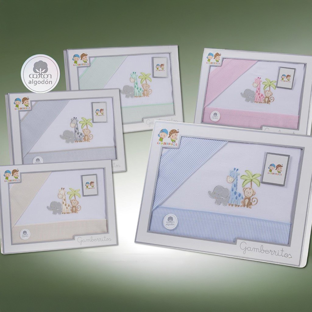 Sabanas de cuna juego de 3 piezas bordado