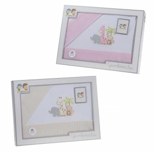 Sabanas de cuna juego de 3 piezas bordado