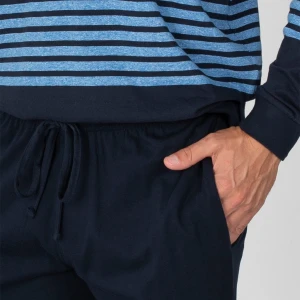 Pijama hombre rayas cuello botones
