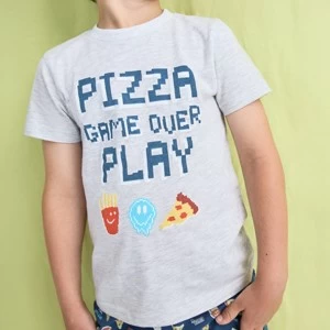 Pijama ni&ntilde;o algod&oacute;n estampado