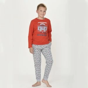 Pijama juvenil ni&ntilde;o manga larga de algod&oacute;n fino