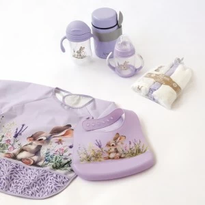 Muselina de bamb&uacute; en saquito conejito lavanda