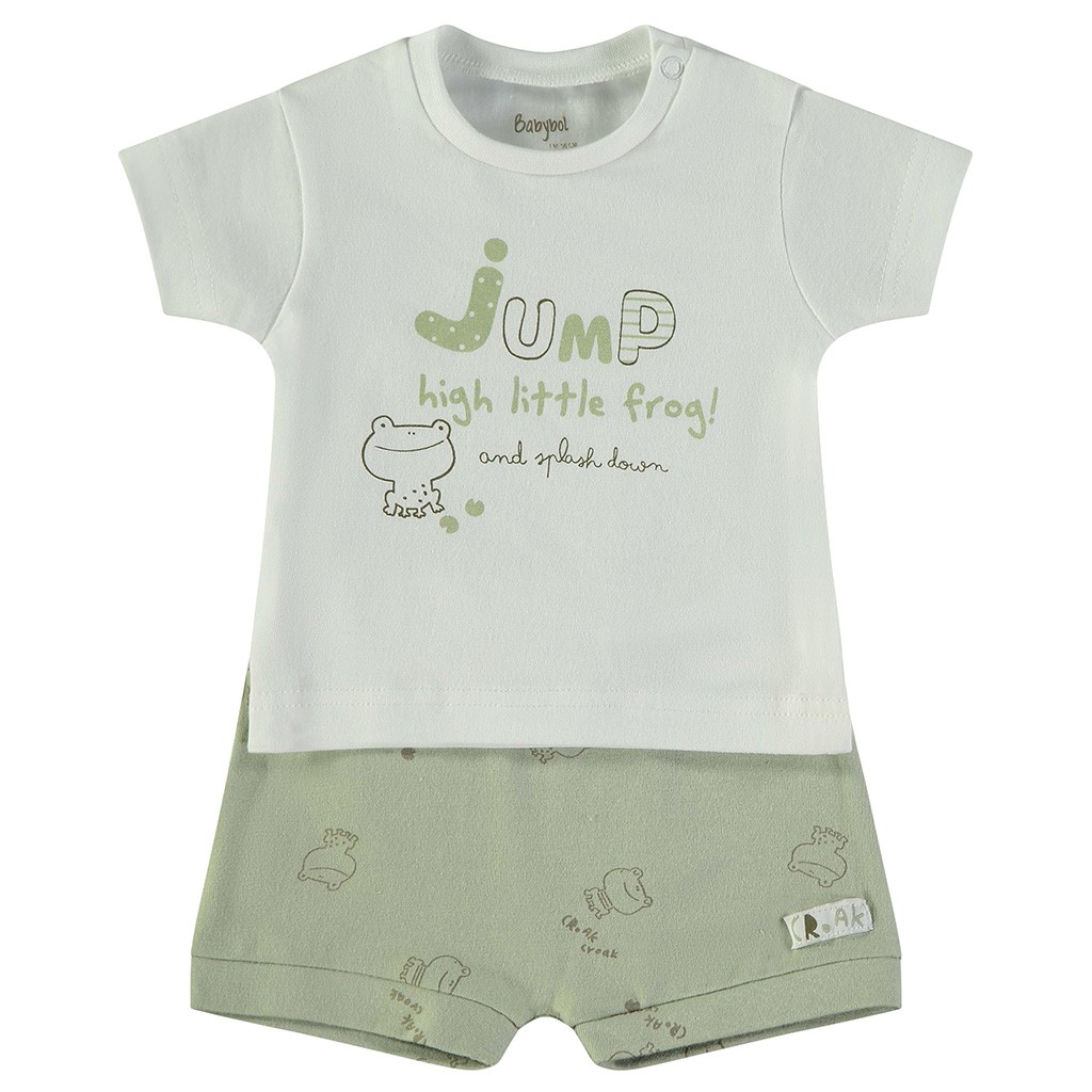 Conjunto beb&eacute; dos piezas manga corta