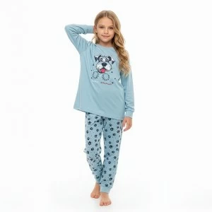 Pijama ni&ntilde;a juvenil tejido algod&oacute;n estampado