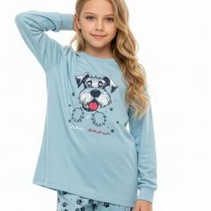 Pijama ni&ntilde;a juvenil tejido algod&oacute;n estampado
