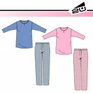 Pijama mujer fantas&iacute;a manga larga algod&oacute;n fino