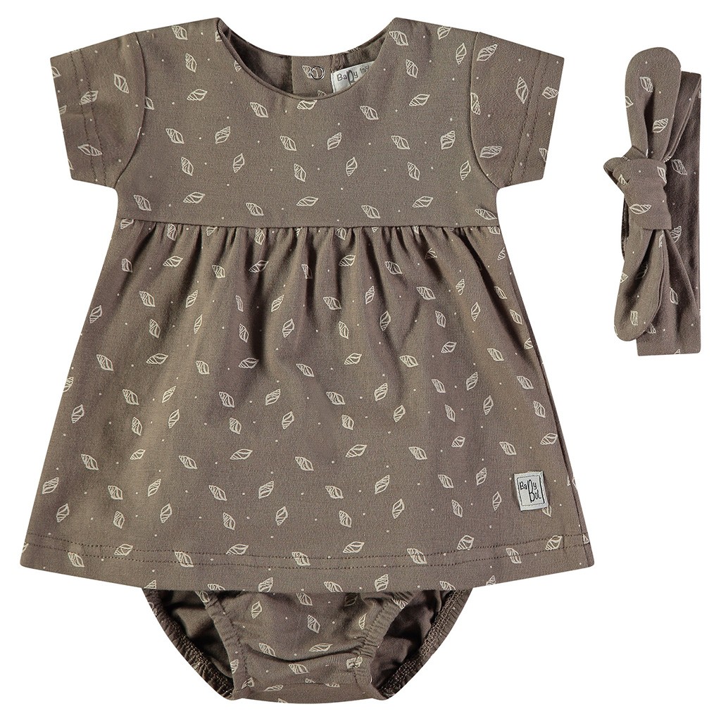 Vestido beb&eacute; manga corta algod&oacute;n