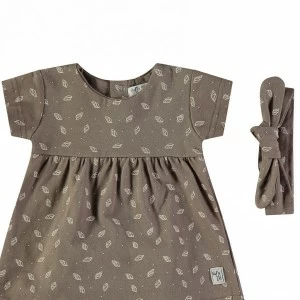Vestido beb&eacute; manga corta algod&oacute;n