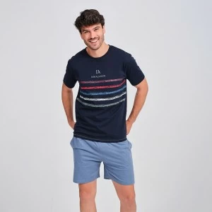 Pijama corto hombre algod&oacute;n