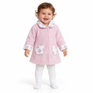 Bata beb&eacute; abotonada con bolsillos
