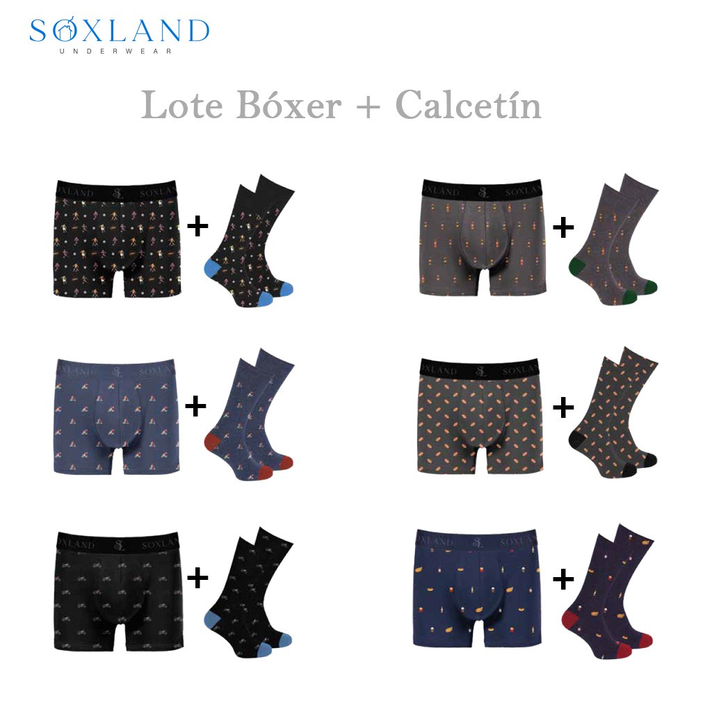 Boxer hombre + calcetin de regalo a juego