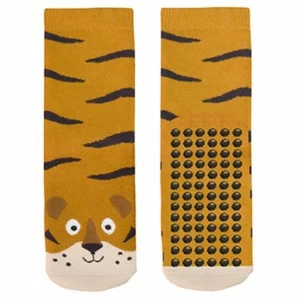 Calcet&iacute;n ni&ntilde;os antideslizantes dise&ntilde;o tigres