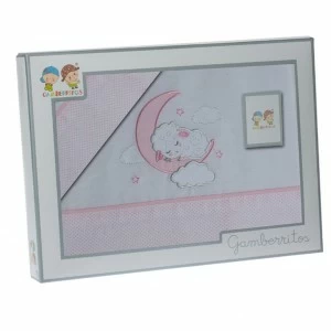 Juego sabanas maxicuna 3 piezas algod&oacute;n bordada